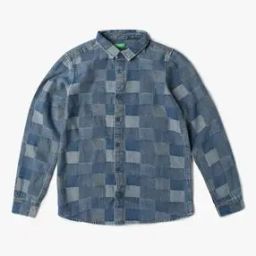 Boys Checked Regular Fit Shirt-image-20