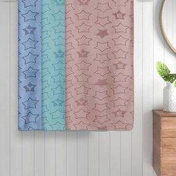 Set of 3 Star Print Bath Towels 43" x 23"-image-27