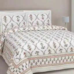 180 TC Printed Bedsheet with Pillow Cover-picture-49