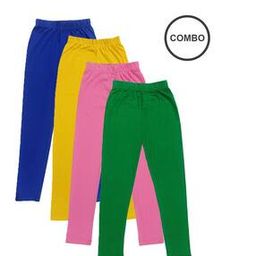 Pack of 4 Leggings with Elasticated Waistband-image-23