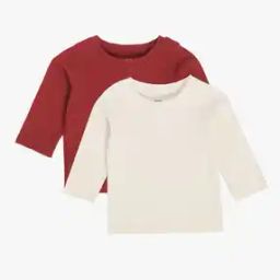 Infants Pack of 2 Ribbed Round-Neck T-Shirts-image-86