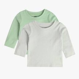 Infants Pack of 2 Ribbed Round-Neck T-Shirts-image-39