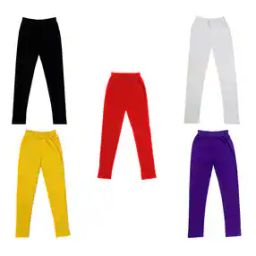 Pack of 5 Leggings with Elasticated Waistband-image-52