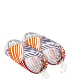 Pack of 2 Checked Bolsters Covers 32"x16"-picture-36