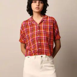Women Checked Regular Fit Shirt-image-78
