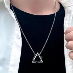 Men Stainless-Steel Chain with Pendant-image-62