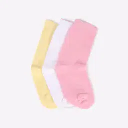 Pack of 3 Calf-Length Cotton Socks-picture-14
