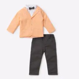 Pants Suit Set with Bow Tie-image-73