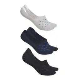 Pack of 3 Men Self-Design No-Show Socks-image-81