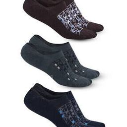 Pack of 3 Men Self-Design No-Show Socks-image-62