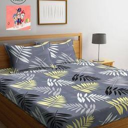 Set of 2 210 TC Printed Double Bedsheet with Pillow Covers-image-31