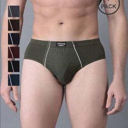Men Pack of 7 Briefs with Logo Waistband-image-52