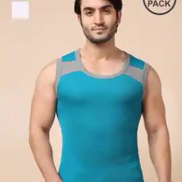 Men Pack of 3 Ribbed Combed Cotton Vests-image-42