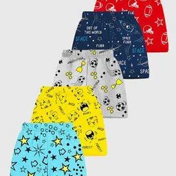 Pack of 5 Boys Printed Shorts with Elasticated Waist-image-8