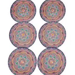 Pack of 6 Geometric Print Table Placemats-17