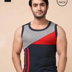 Men Pack of 2 Assorted Scoop-Neck Vests-image-85