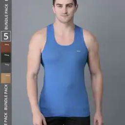 Men Pack of 5 Assorted Scoop-Neck Vests-picture-23