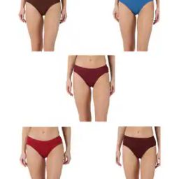 Women Pack of 5 Low-Rise Hipster Panties-image-66