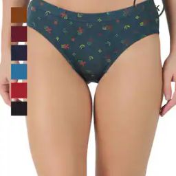 Women Pack of 7 Printed Hipster Panties-image-64