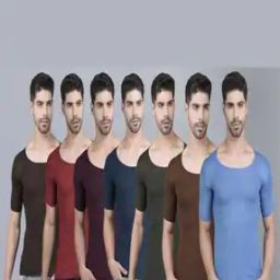 Men Pack of 7 Round-Neck Vests-image-32