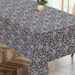 Floral Print Cotton 4-Seater Table Cover-18