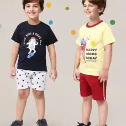 Boys Pack of 2 Printed T-Shirts & Shorts Set-image-51