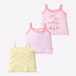 Pack of 3 Printed Knit Cami Tops-image-3