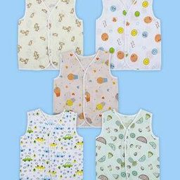 Pack of 5 Printed Cotton Vest-picture-12