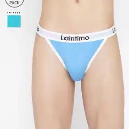Pack of 2 Men Typographic Print Briefs with Elasticated Waistband-image-2