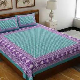 120 TC Printed Double Bedsheet with Pillow Covers-image-64
