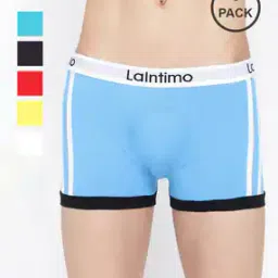 la intimo Men Pack of 6 Trunks with Contrast Striped-picture-28