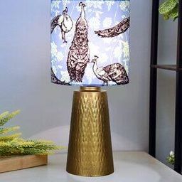 Graphic Print Metal Lamp-image-4