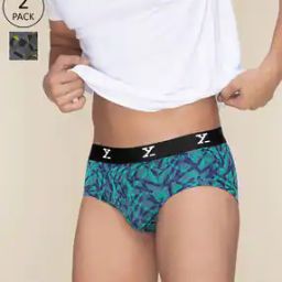 Pack of 2 Briefs with Elasticated Waistband-image-44