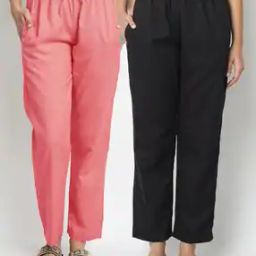 Women Cotton Relaxed Fit Elasticated Palazzos-picture-42