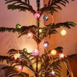 Copper Bamboo Balls Fairy String Lights-image-7
