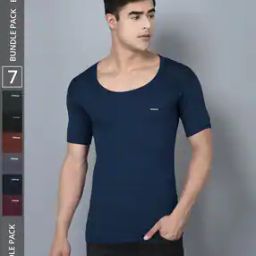 Pack of 7 Men Regular Scoop-Neck Vests-image-106