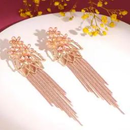 Stone-Studded Dangler Earrings-image-17
