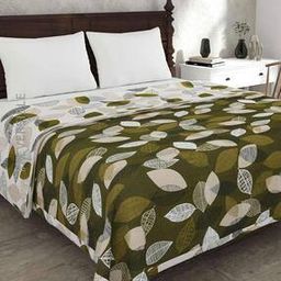 Leaf Print Reversible Double-Size Comforter-picture-15