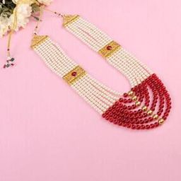 jiyanshi fashion Pearl Beaded Multistrand Chain with Brooch-picture-2