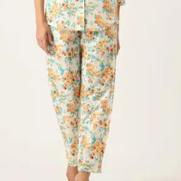Women Relaxed Fit Floral Print Palazzos-image-5
