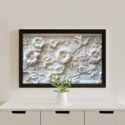 Floral Wall Painting with Frame-image-28