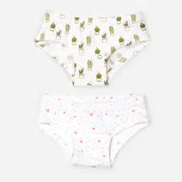 Pack of 2 Leaf Print Hipster Briefs-image-34