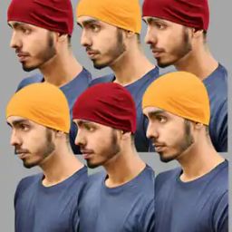 Men Pack of 6 Skull Caps-52
