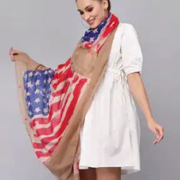 Geometric Print Long Stole-image-17
