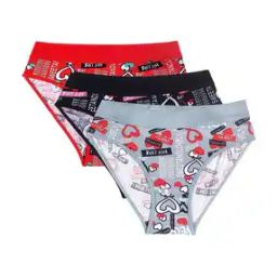 Pack of 3 Women Printed Briefs with Elasticated Waist-image-36
