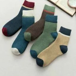 Men Pack of 5 Drizy Edition Colourblock Ankle-Length Socks-2