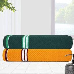 Pack of 2 Textured Bath Towels-image-105