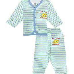 Boys Striped Lounge Pants & Shirt Set-picture-36