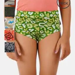 Pack of 6 Briefs with Elasticated Waist-24