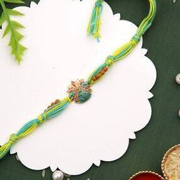 Ceramic Enamled & Beaded OM Tie-Up Rakhi-25